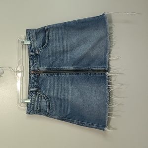 We The Free Blue Jean Skirt